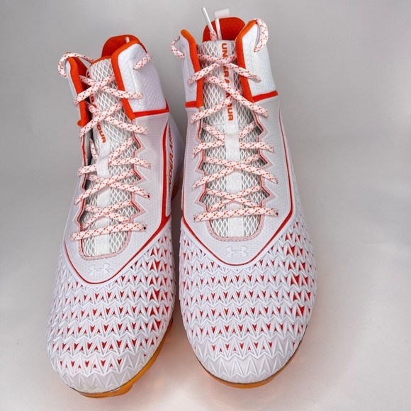 Under Armour Mens Hammer MC Orange White Football Cleats Size 13.5D 3022836-117 main image 8
